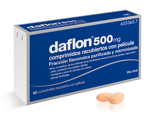 Daflon 500 (Diosmin+Hesperidin) 450mg./50mg. Tablet – XalMeds