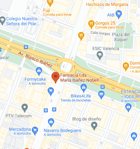 Google Map of Avenida Cardenal Benlloch, 109, 46021 Valencia